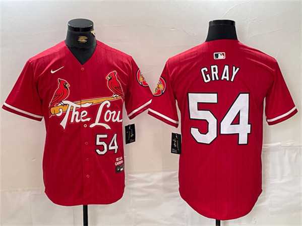 Men's St. Louis Cardinals #54 Sonny Gray Red 2024 City Connect Stitched Baseball Jersey,We sell and wholesale Men's St. Louis Cardinals #54 Sonny Gray Red 2024 City Connect Stitched Baseball Jersey on line form chian!